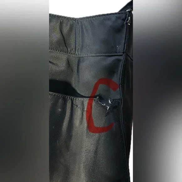 Tory Burch Authentic 88366 Large Nylon Patten Leather Trim Black Hand/To… - Picture 8 of 11